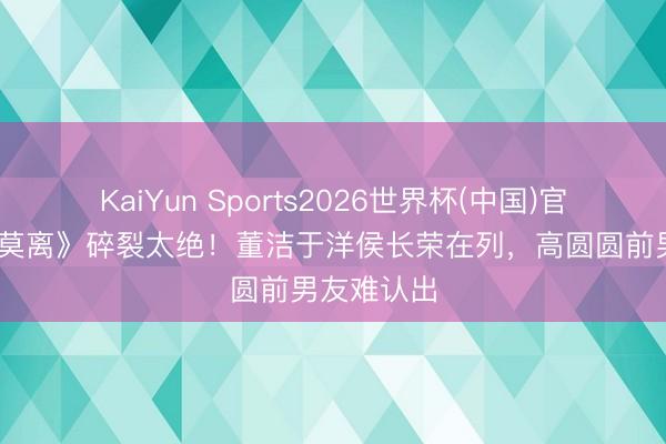 KaiYun Sports2026世界杯(中国)官方网站 《莫离》碎裂太绝！董洁于洋侯长荣在列，高圆圆前男友难认出