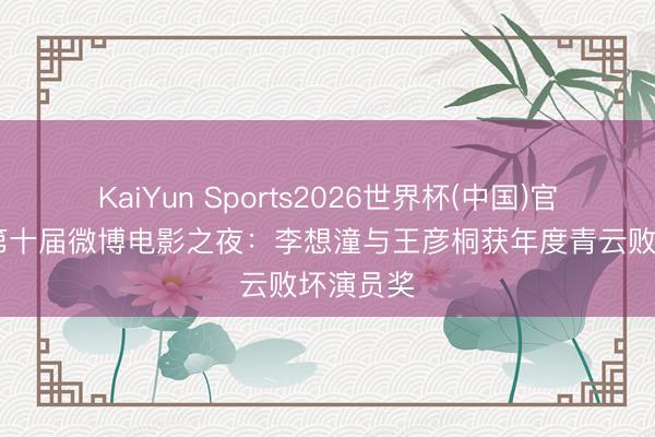 KaiYun Sports2026世界杯(中国)官方网站 第十届微博电影之夜：李想潼与王彦桐获年度青云败坏演员奖